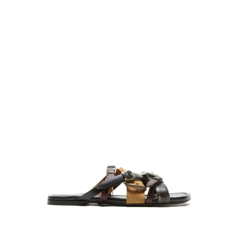 Acne Studios Women Leather Flat Sandals